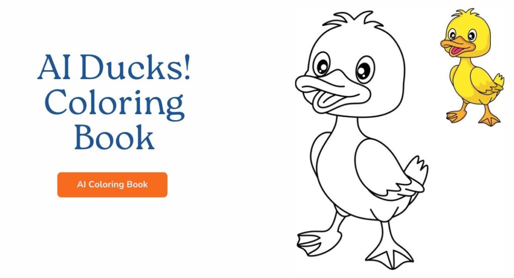 AI Ducks Coloring Book