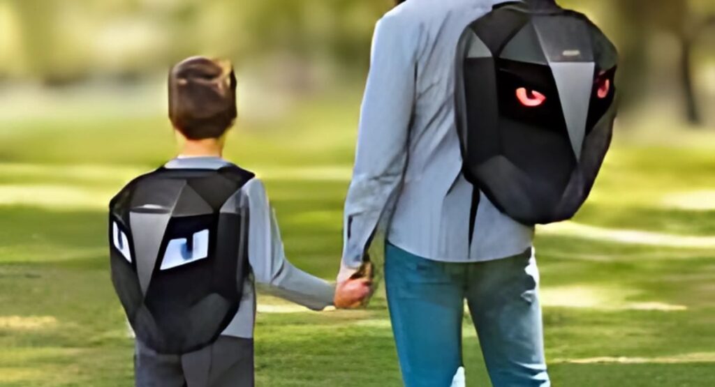 5 AI School Bags That Can Keep Your Child Safe 3 Hookaba Eye Rover Junior LED Backpack
