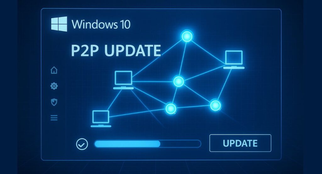 Windows 10 peer-to-peer update concept