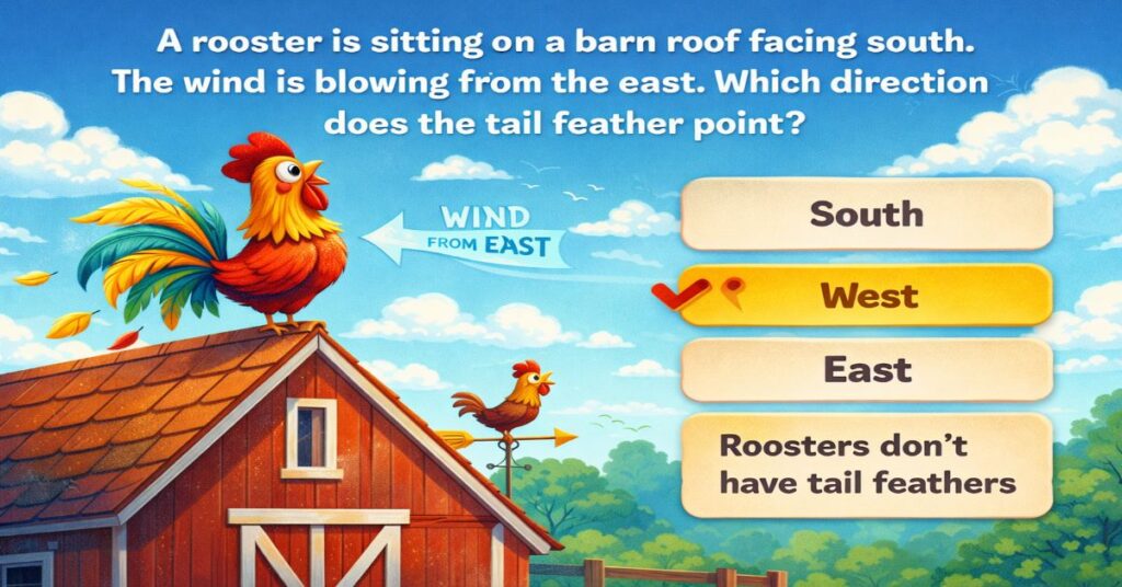 Common Sense Traps Riddle of A rooster 