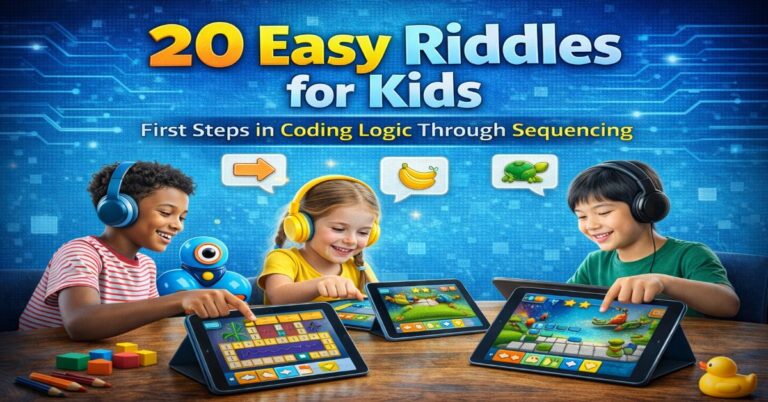 20 Easy Riddles for Kids First Steps in Coding Logic Through Sequencing