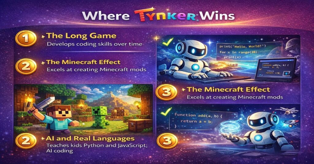 Tynker vs codeSpark: Which Coding App Is Actually Right for Your Child? (2026) 3 Where Tynker Wins